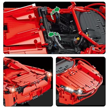 Đồ chơi xếp hình Mould king 13048 siêu xe Ferrari 488 có điều khiển