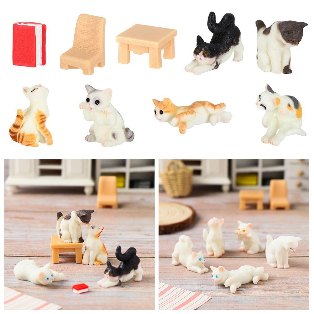 Tượng Nhựa Resin Hình Hoạt Hình Dễ Thương Dùng Trang Trí Tiểu Cảnh 1