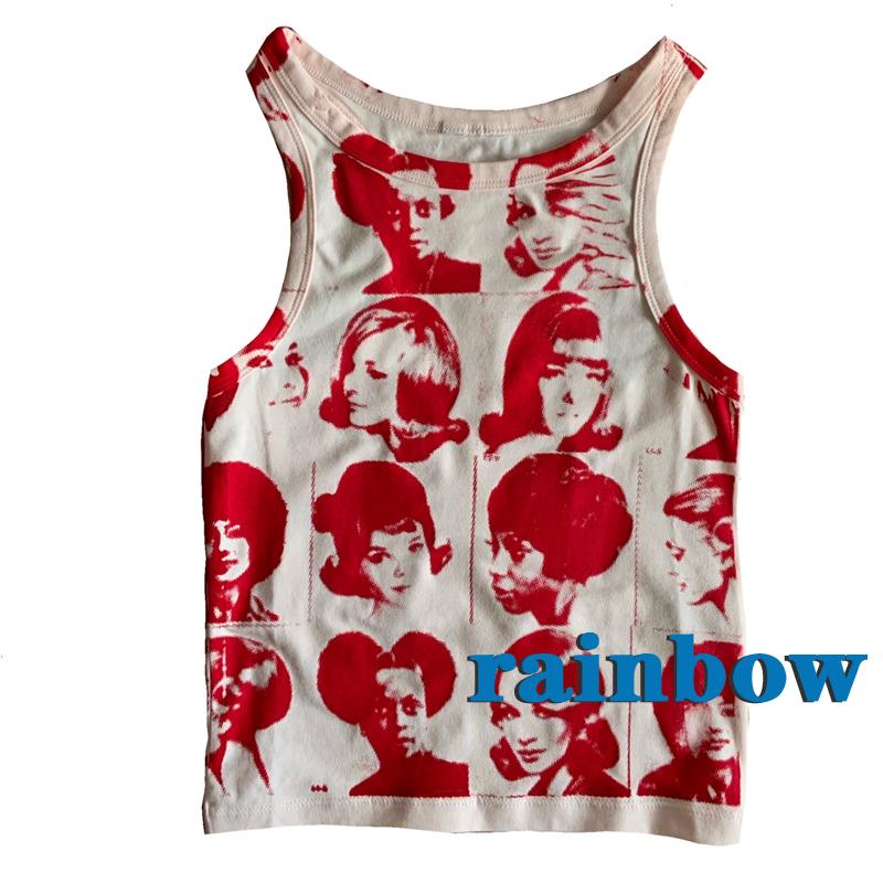 Áo Thun Không Tay In Hình Cầu Vồng Y2K Dễ Thương Cho Nữ | BigBuy360 - bigbuy360.vn