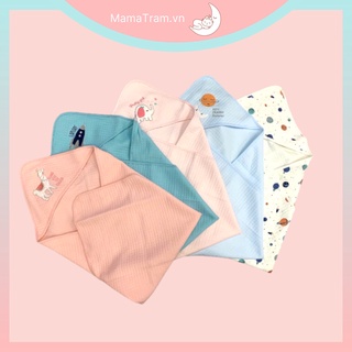 Khăn quấn bé sơ sinh - chăn quấn bé sơ sinh - ủ kén có nón hudson baby cao cấp mặc thu đông kích thước 90*90cm