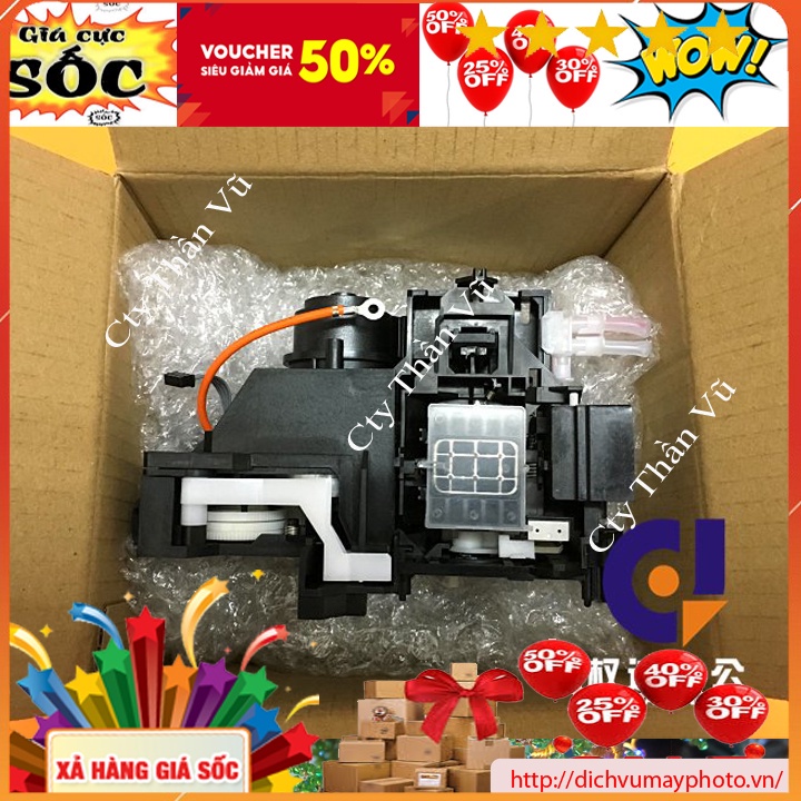 Cụm bơm hút mực mới 100% cho máy in màu Epson 1390 L1800 1430 ME1100 L1300 hàng chuẩn bền đẹp có bảo hành INECO