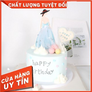Topper Giấy [ SALE CỰC KHỦNG ] Que Cắm Cô Gái trang trí bánh kem, bánh sinh nhật