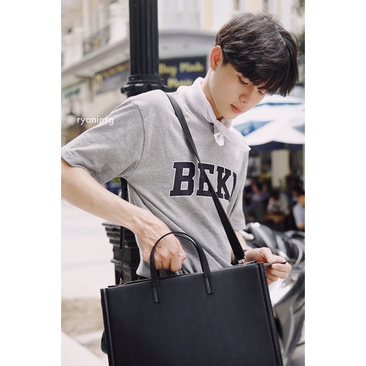 RYAN - Áo thun nam BEKN ngắn tay vải cotton thương hiệu RYAN form rộng phong cách Hàn Quốc