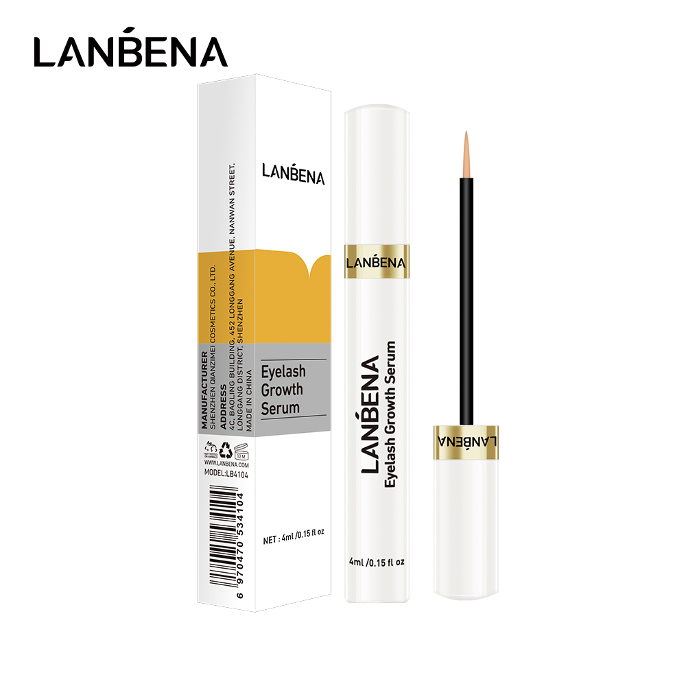 LANBENA Eyelash Growth Serum Curly Eyelash Enhancer Longer Fuller Thicker Increase Length of Eye Lashes Essence Charming Big Eye