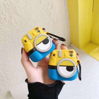 Vỏ bảo vệ hộp sạc tai nghe Airpods 1 / 2 hình minion dễ thương