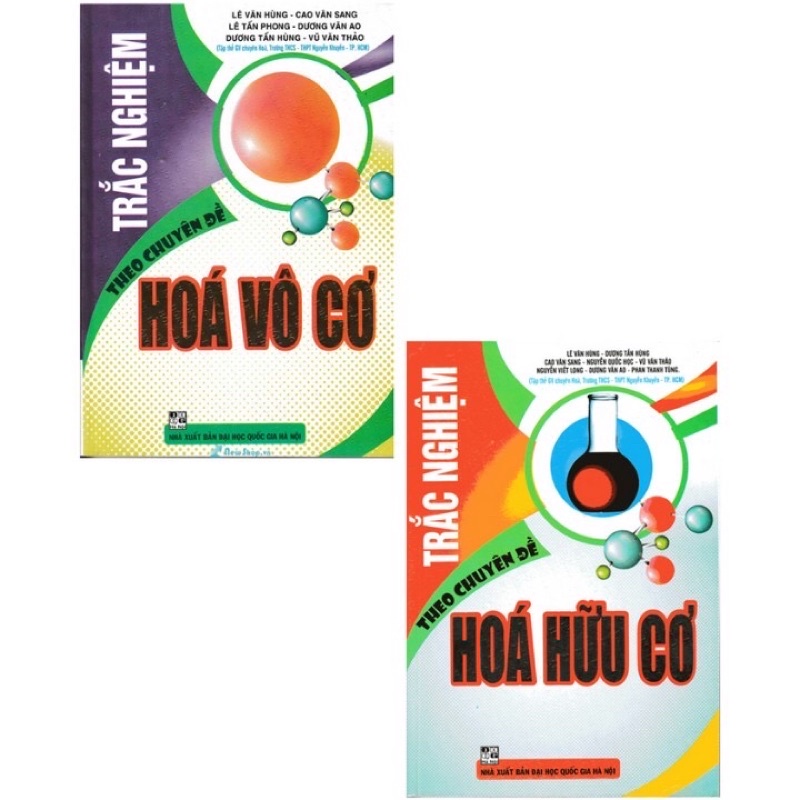 Sách - (Combo 2 cuốn) Trắc Nghiệm Theo Chuyên Đề Hoá Hữu Cơ - Hoá Vô Cơ
