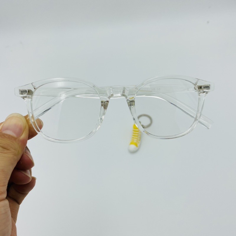 Gọng cận trắng trong dáng Unisex nhựa dẻo hàn quốc cao cấp
