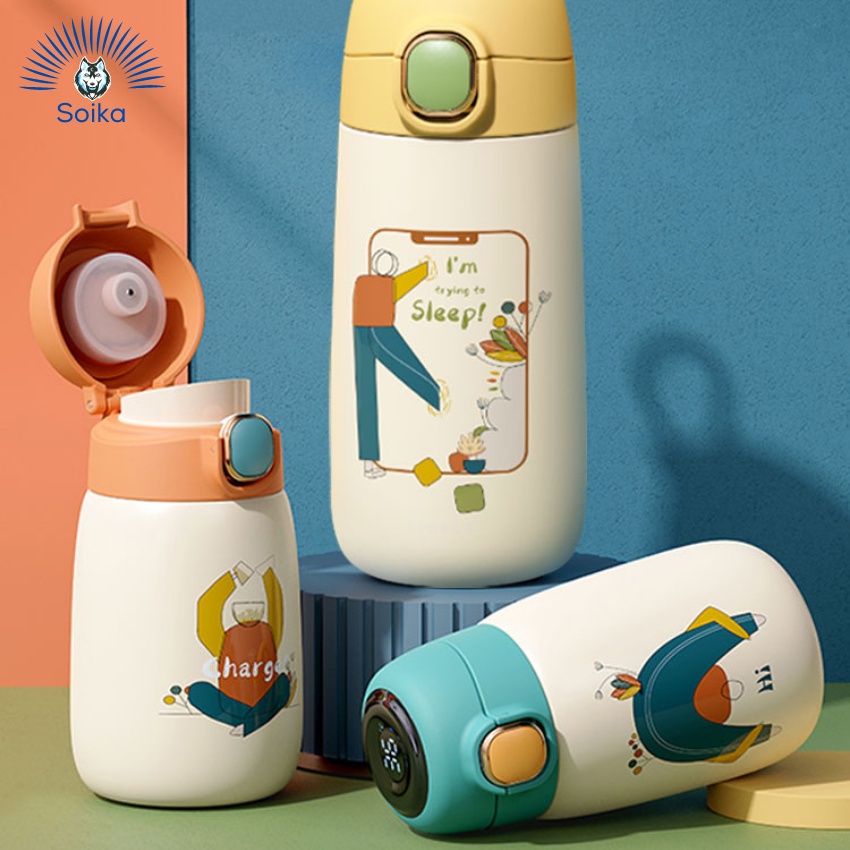 Bình Giữ Nhiệt Cute SOIKA ST02420 Inox 304 420ml