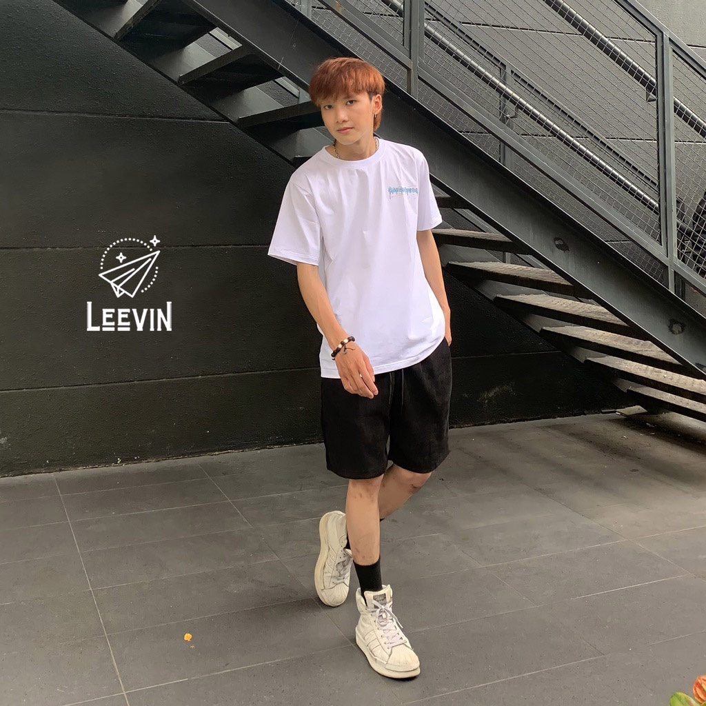 Quần Short Nhung Tăm Nam Nữ Form Rộng Unisex Kiểu quần đùi nam phong cách đường phố ống rộng Leevin Store