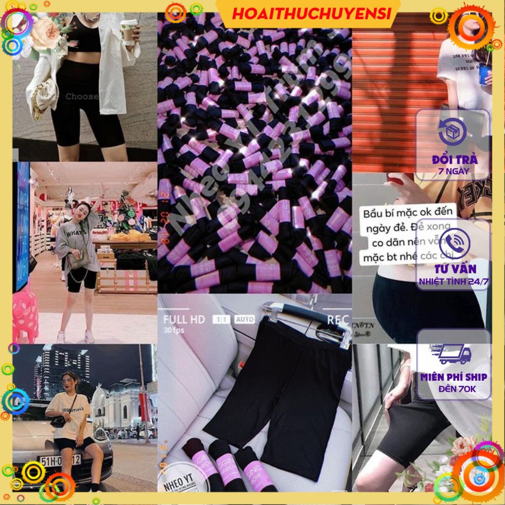 Quần Legging Cầu Vồng Lửng Ngố Quần Legging Nâng Mông