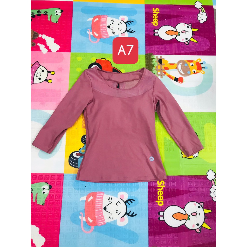 Áo tập lửng tay cao cấp A7 ( có ảnh ngữoi mẫu mặc)