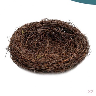 Bộ 2 tổ chim bằng tổ chim kiểu truyền thống kích thước 12cm