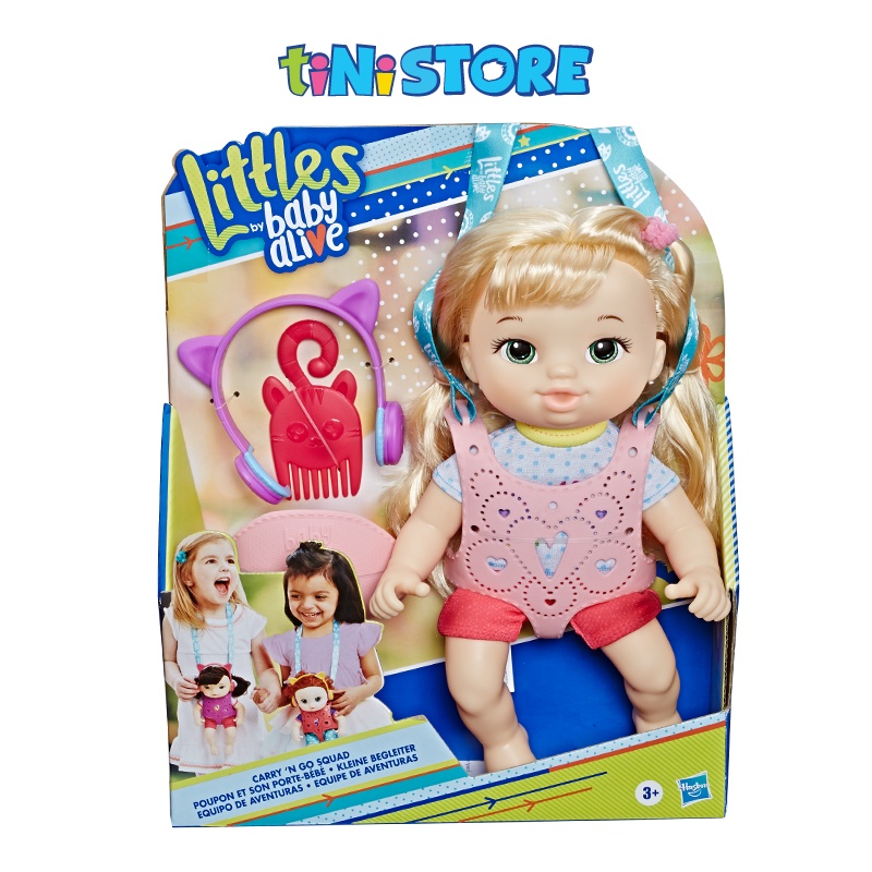 Đồ chơi bé gái Hasbro địu búp bê tóc vàng Baby Alive E7176