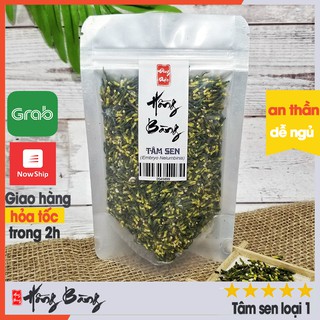 TÂM SEN_100g Hồng Bàng (Trà tâm sen sấy khô tự nhiên, tim sen hữu cơ chữa mất ngủ bổ dưỡng đẹp da chống lão hóa)