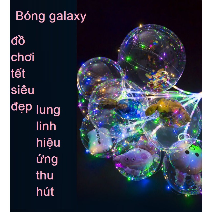 Bóng bay galaxy có đèn-đồ chơi tết-đồ chơi anh sáng