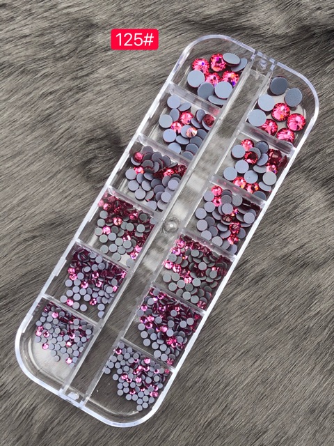 Đá chân keo cao cấp gắn móng tay YHB đá khay mixsz làm nail
