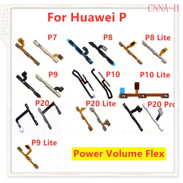 100% Nguồn Mới BẬT TẮT Tắt Tiếng Công Tắc Điều Khiển Nút Âm Lượng Cáp Mềm Cho Huawei P7 P8 P9 P10 P2