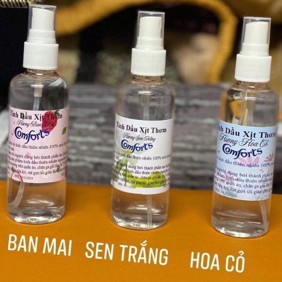 Tinh dầu xịt thơm quần áo Comfort 100ml