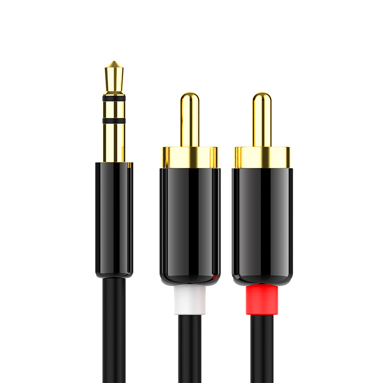 Bộ Khuếch Đại Âm Thanh Chuyển Đổi Từ 1 Đầu Cắm Sang 2 Giắc Cắm 3.5mm Rca Cho Điện Thoại / Máy Tính