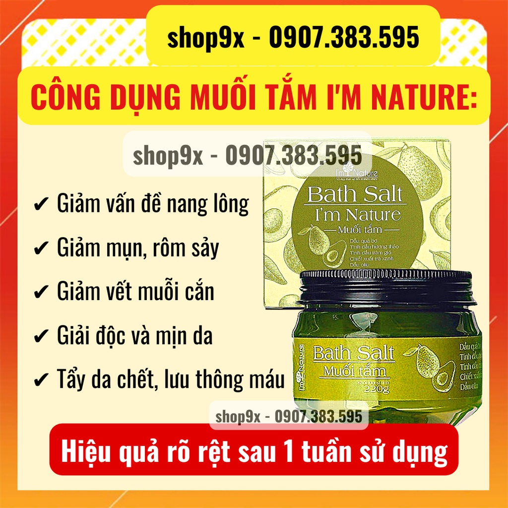 Muối Tắm Giảm Mụn Lưng - Giảm Viêm Nang Lông - Sạch Thâm Mông Và Thâm Vùng Kín Tinh Chất Muối Biển Tràm Trà 220gr