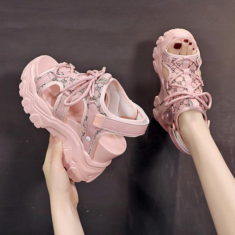 Giày Sandal Thể Thao Đế Dày Tăng Chiều Cao 2022 Thời Trang Mùa Hè Mới Cho Nữ