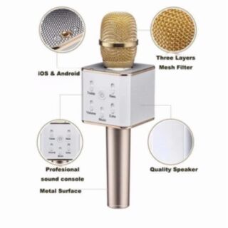 Micro hát Karaoke Q9 3 trong 1 + Tặng kính tráng gương