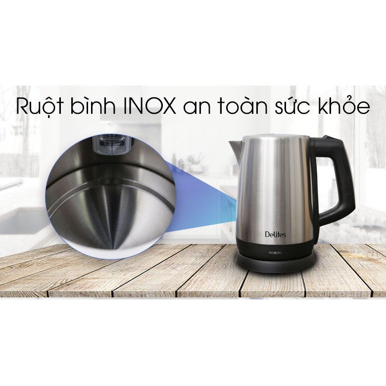 Bình siêu tốc Delites 1.7 lít ST17S03