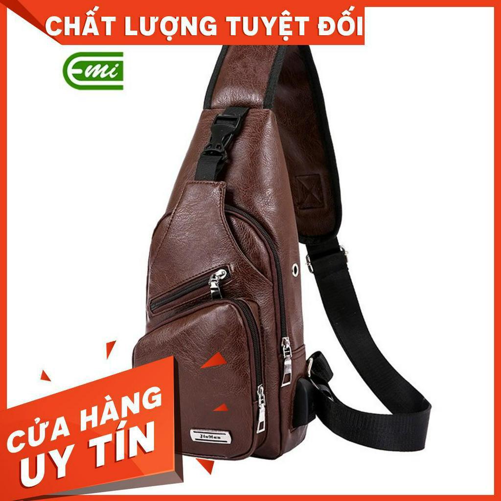 Túi Đeo Chéo Bằng Da Cao Cấp EMI BE90 -loại đẹp