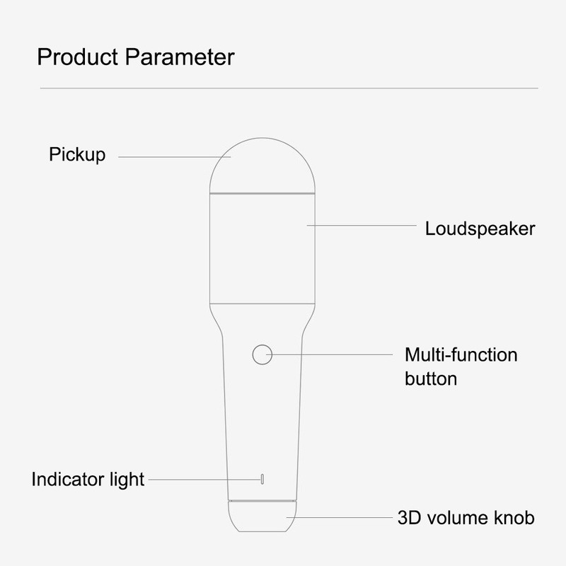 Micro Tích Hợp Loa YMI Kết Nối Bluetooth Không Dây Loại C Cho Karaoke Gia Đình