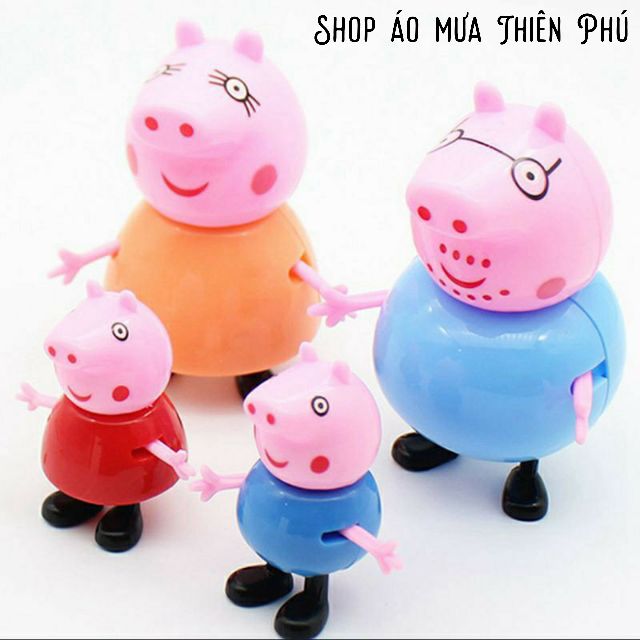 Set đồ chơi Gia đình heo Peppa 4 nhân vật