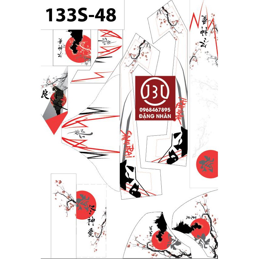 tem trùm xe điện 133S 48