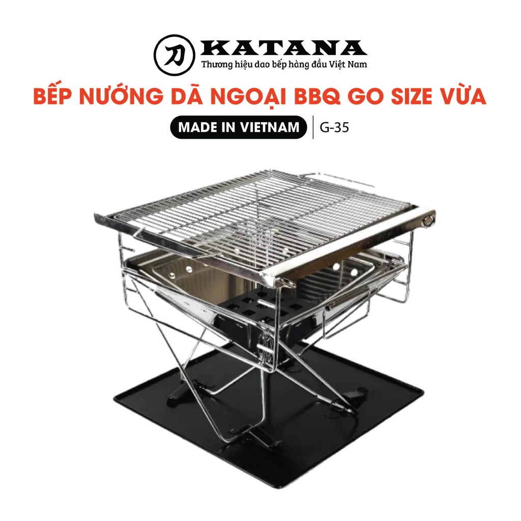 Bếp nướng BBQ Go cỡ vừa - Bếp nướng than hoa cao cấp Nhật Bản