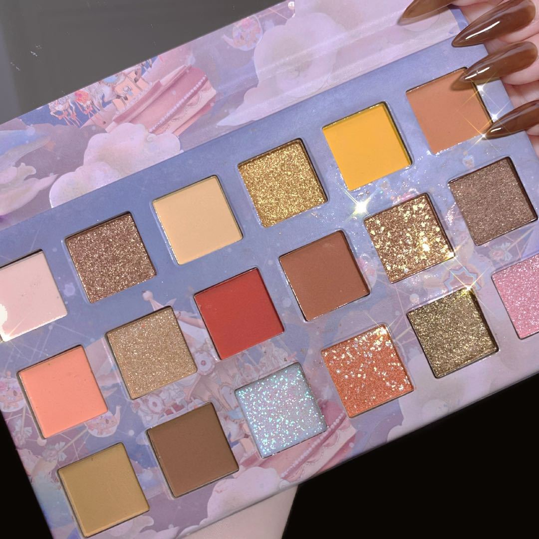 [Hàng mới về] Bảng Phấn Mắt 18 Màu Sắc Gồm Màu Lì Và Màu hũ Chống Nhòe Dành Cho Người Mới Tập Trang Điểm | BigBuy360 - bigbuy360.vn