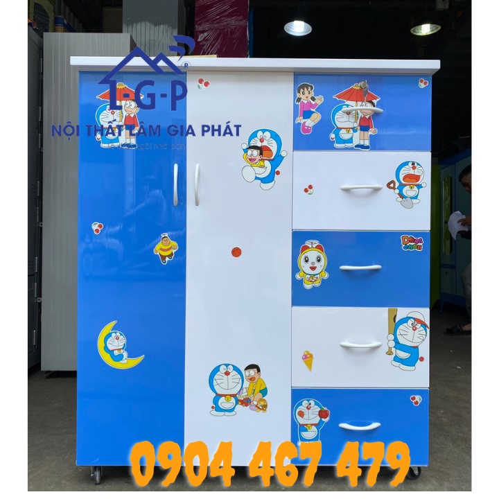 Tủ nhựa Đài Loan 2 cánh 5 hộc quần áo cho bé HCM