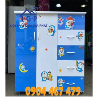 Tủ nhựa Đài Loan 2 cánh 5 hộc quần áo cho bé HCM