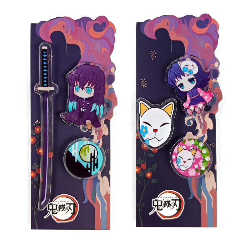 Huy hiệu cài áo phong cách nhân vật hoạt hình Thanh gươm diệt quỷ