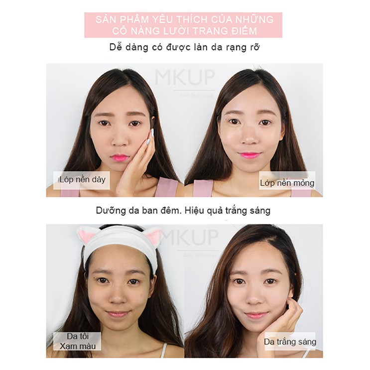 Bộ đôi dưỡng da hoàn hảo MKUP perfect couple Real Complexion Cream