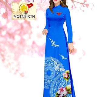 Vải áo dài in 3D đoàn (tằm ý)