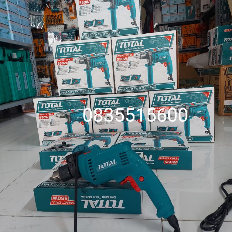 MÁY KHOAN ĐỘNG LỰC 550W TOTAL TG105136E [CHÍNH HÃNG] MÁY KHOAN BÚA [RẺ] KHOAN TƯỜNG