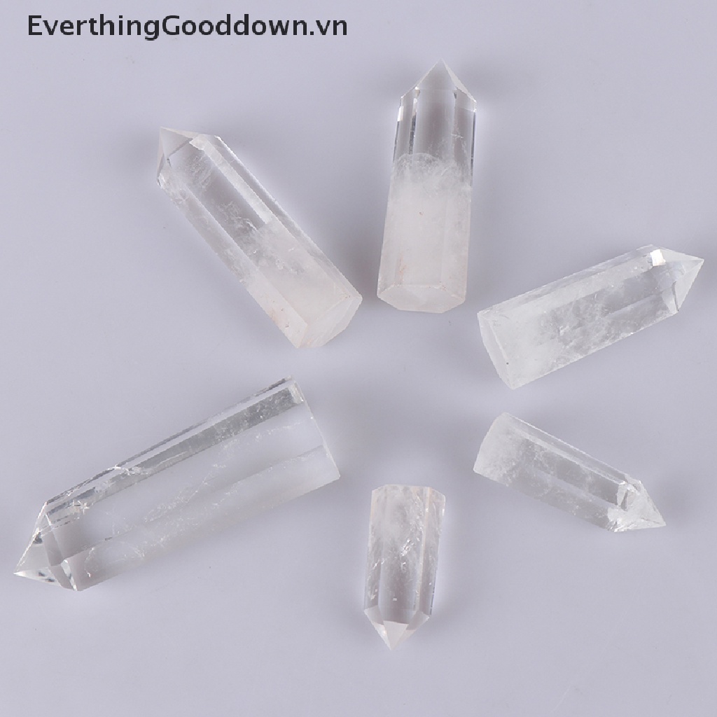 [EverthingGooddown] Đá Thạch Anh Trong Suốt Điểm Đá Thạch Anh Tự Nhiên Reiki Healing