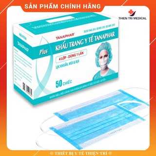 Khẩu trang y tế 4 lớp kháng khuẩn Tanaphar Plus CHÍNH HÃNG - FREESHIP