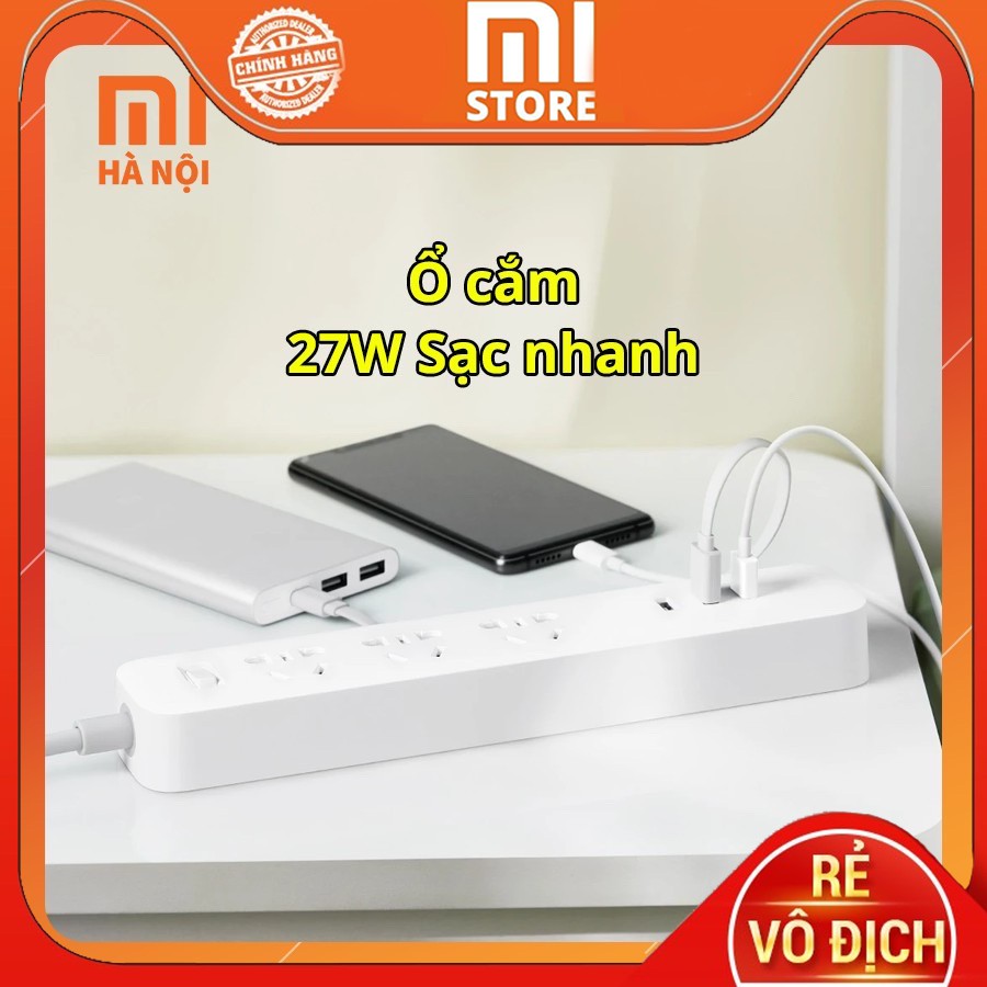 Ổ Cắm Điện Xiaomi Mijia 27W 3 USB sạc nhanh / Xiaomi Power Strip 3 USB