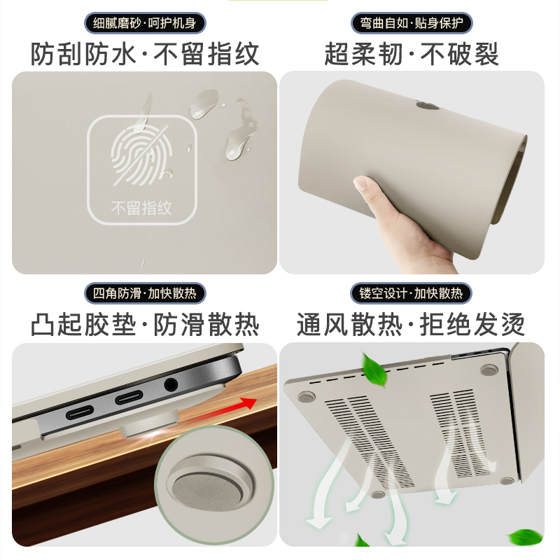 Ốp bảo vệ dành cho Macbook Pro 13 Inch 2020 A2141 A2251 A2289 A2179 có bàn di chuột A2159 A1990 A1989 A1706 A1932 | BigBuy360 - bigbuy360.vn