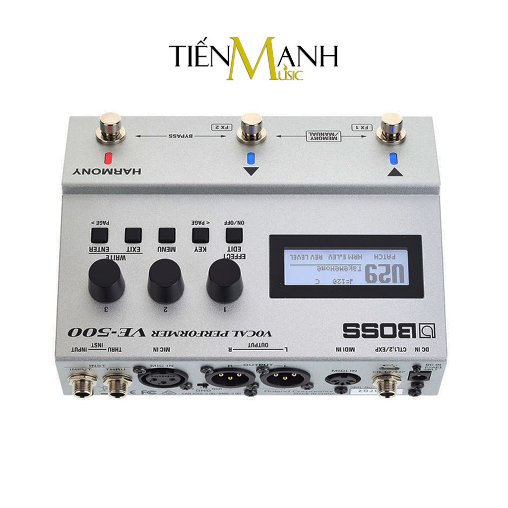 Boss VE-500 Vocal Performer Stompbox Tạo tiếng Bè, Vang vọng và chỉnh Tone, Giọng cho Ca sỹ - Bàn đạp Phơ Guitar VE500