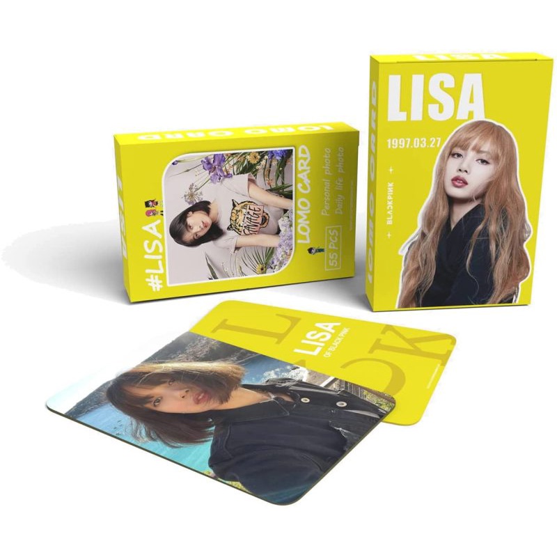 Set 55 Thẻ Ảnh In Hình Nhóm Nhạc Kpop Lalisa