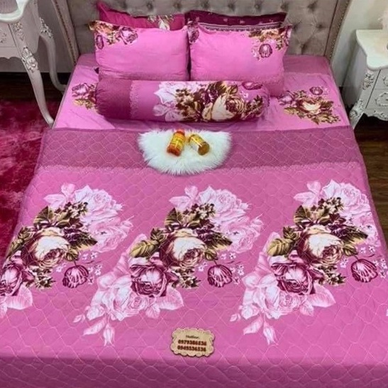 (Bộ 4 Món) Ga Gối , Ga Gối Poly Đẹp Mê Ly Được Chọn Mẫu Và Xem Hàng Thoải Mái Hn