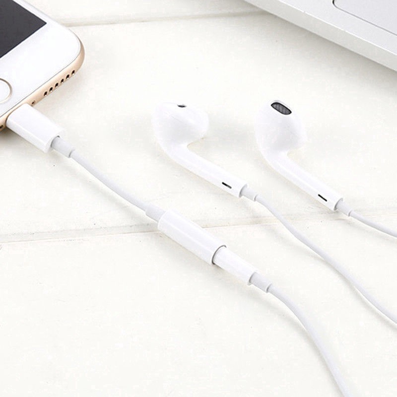Dây cáp chuyển đổi tai nghe không cần bluetooth giắc 3.5mm cho IP - Jack chuyển đổi.