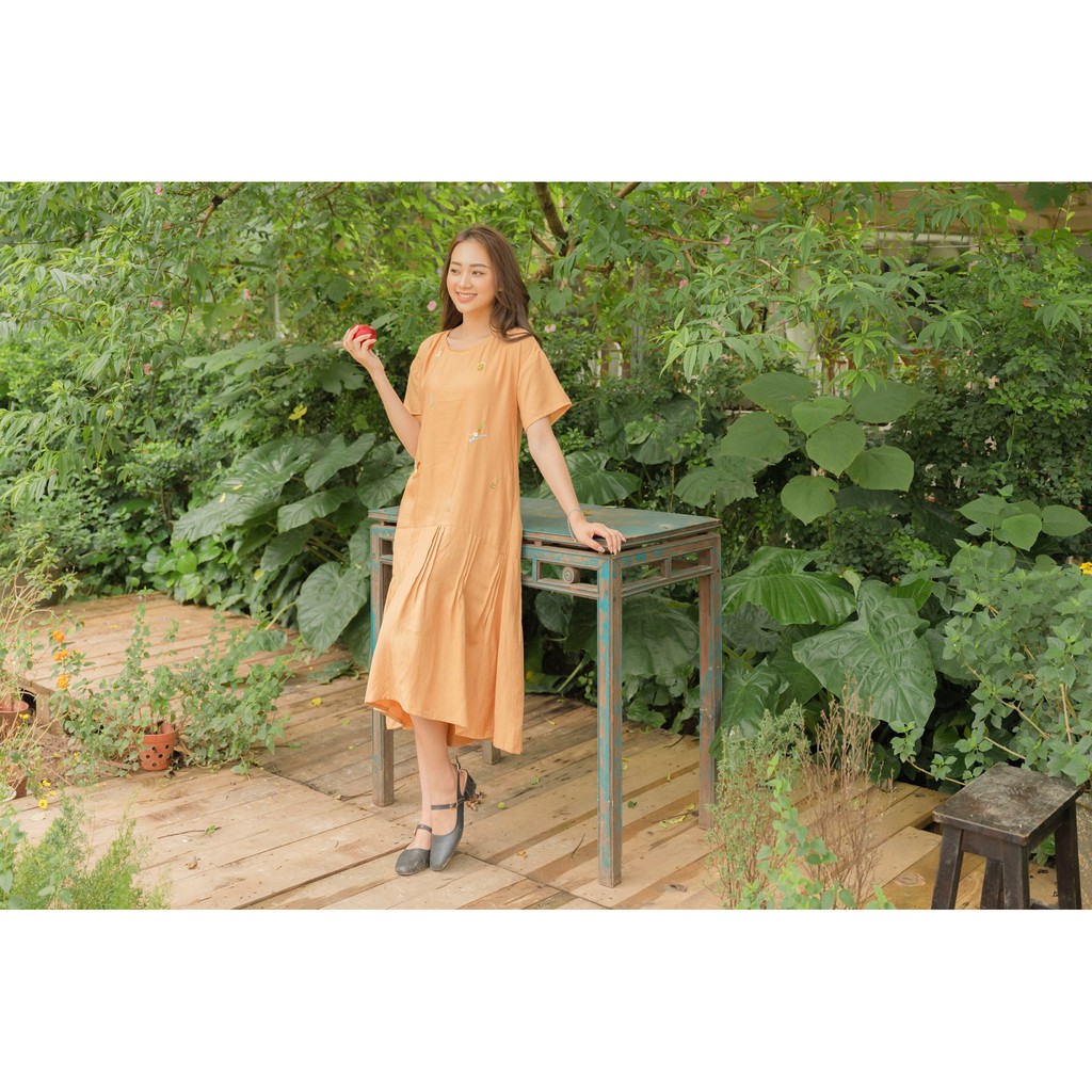Váy xòe đuôi cá linen - CDWD21-E
