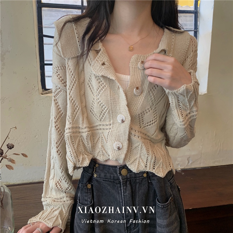 Áo Khoác Cardigan Dệt Kim Tay Dài Thời Trang Mùa Thu Hàn Quốc Cho Nữ | BigBuy360 - bigbuy360.vn