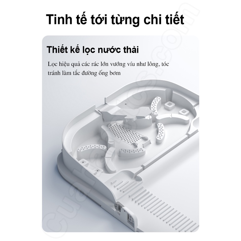 Robot hút bụi lau nhà Xiaomi Mijia STYTJ06ZHM - 3000PA, tự động giặt giẻ, tự sấy khô, và khử khuẩn, 2 ngăn chứa nước